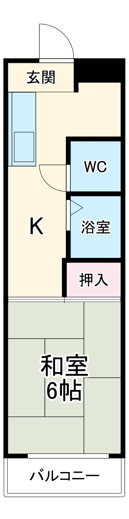 第3犬飼マンションの間取り
