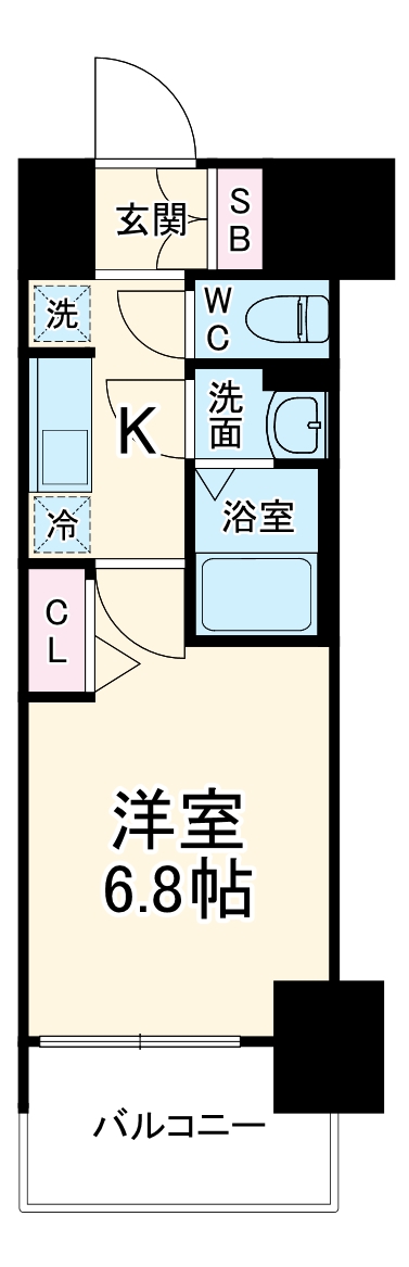 プレサンス名古屋駅ゲートの間取り