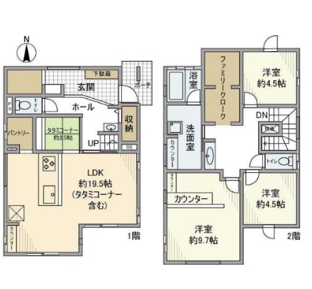 有馬戸建の間取り