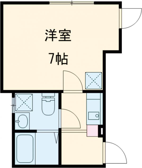 練馬区高野台422共同住宅の間取り