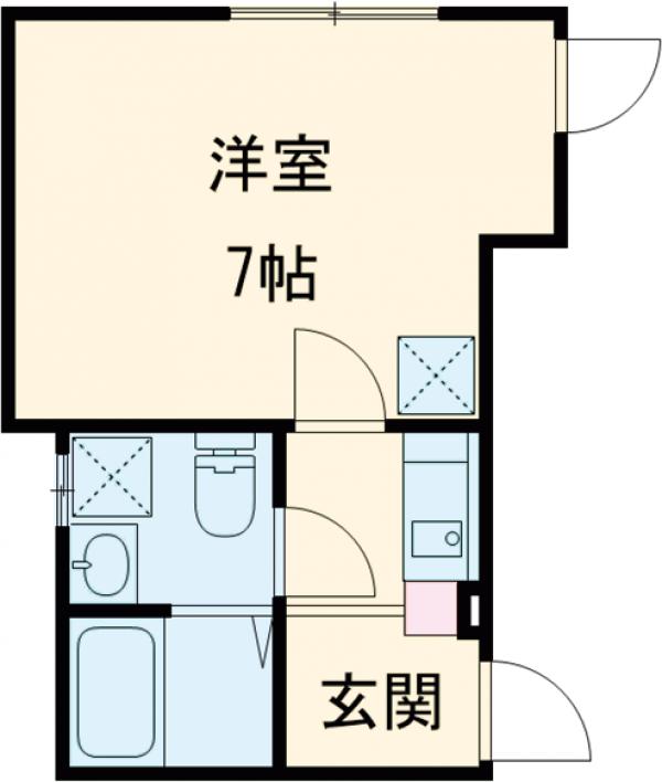 練馬区高野台422共同住宅の間取り