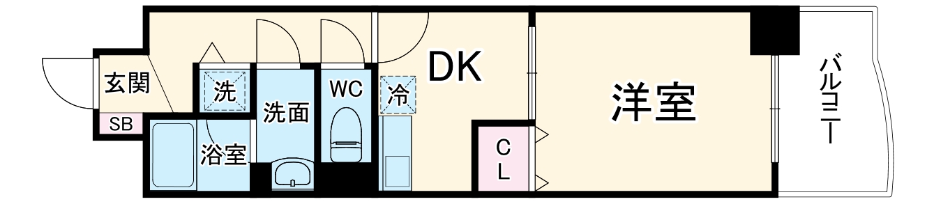 グランシャリオ名駅南の間取り