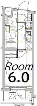 堀切の完工年月(2021年11月)築の賃貸マンションの間取り