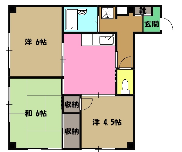 メゾンゆうしんの間取り