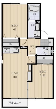 サンハイムS&Hの間取り