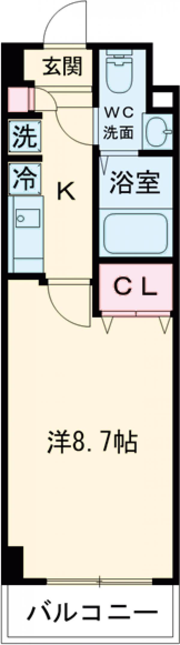 青戸の完工年月(2024年1月)築の賃貸マンションの間取り