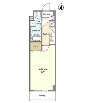 青戸の完工年月(2024年1月)築の賃貸マンションの間取り