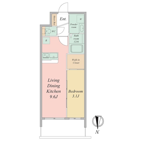 セレニテ東梅田アリエの間取り