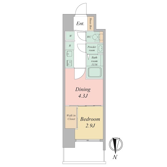 セレニテ東梅田アリエの間取り
