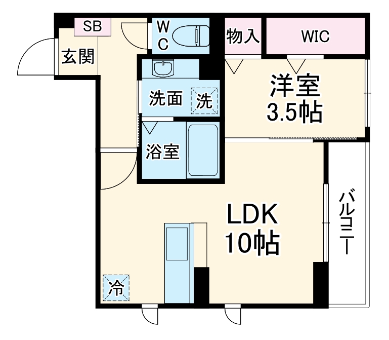 (仮)D-ROOM中央市成島PJの間取り