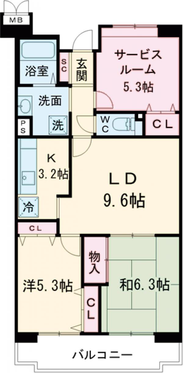 ウィルテラス花小金井の間取り