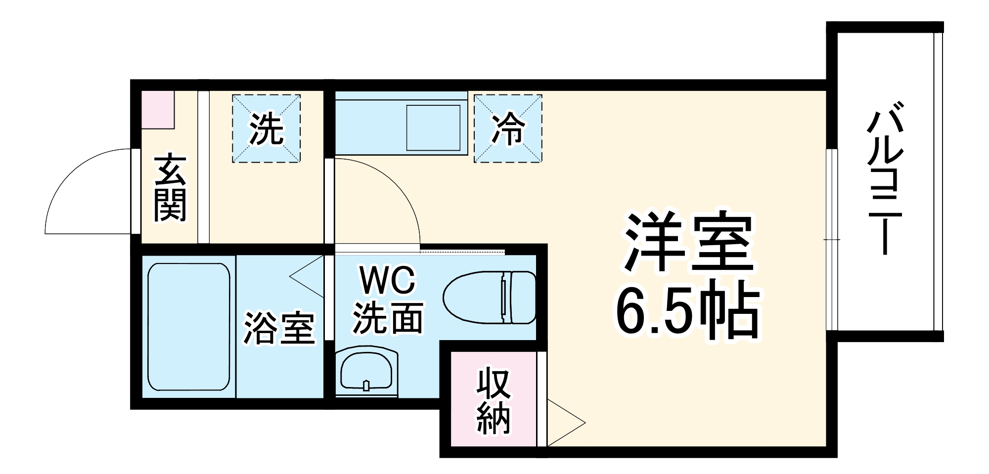 うみかぜハイツⅡの間取り