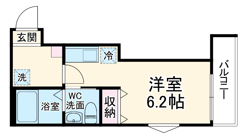 うみかぜハイツⅡの間取り