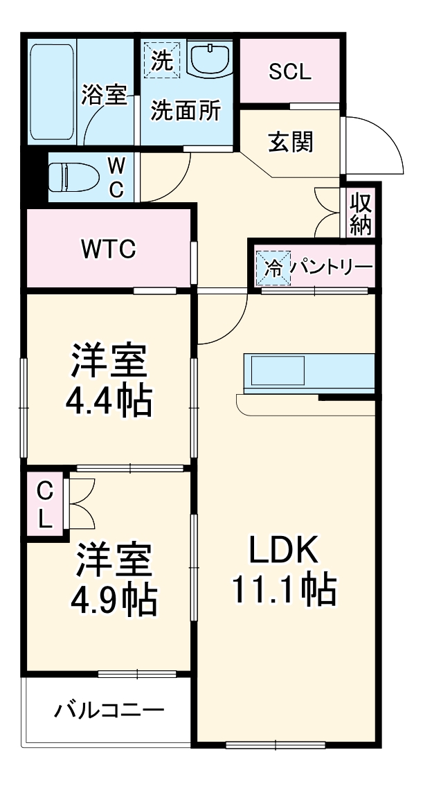 solare本陣の間取り