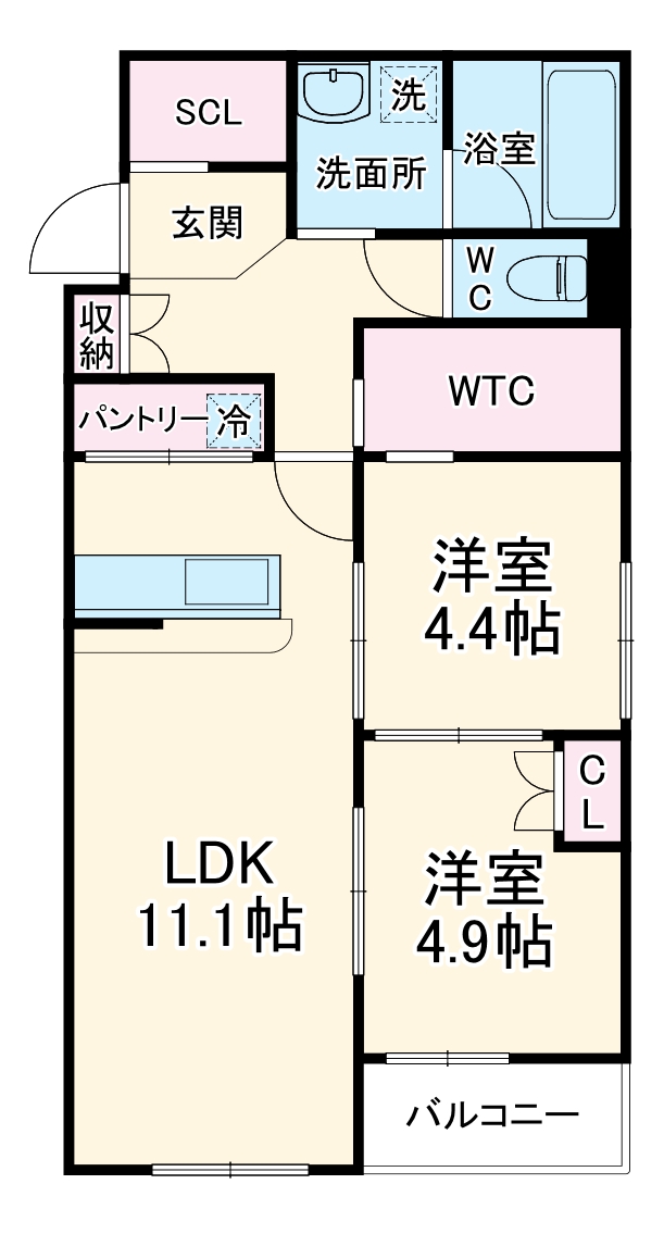 solare本陣の間取り