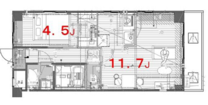 リフィオ三軒茶屋の間取り