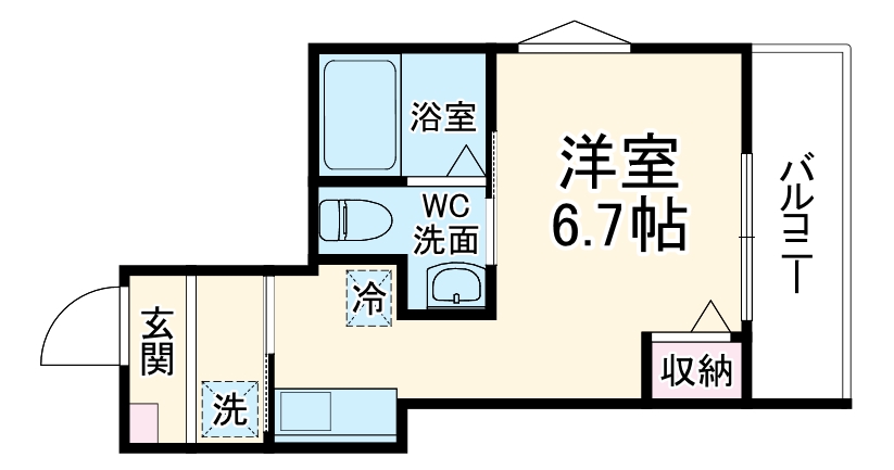 うみかぜハイツⅡの間取り