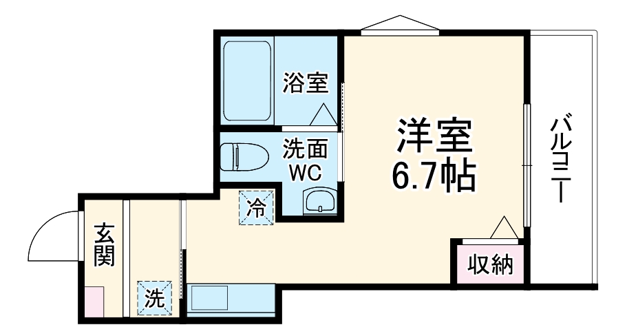うみかぜハイツⅡの間取り