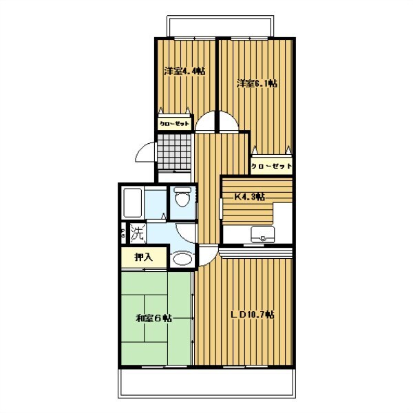 オクトス市ヶ尾2の間取り