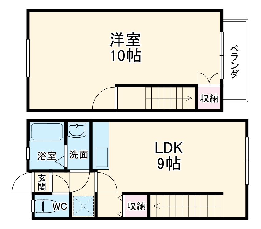 メゾネット豊の間取り