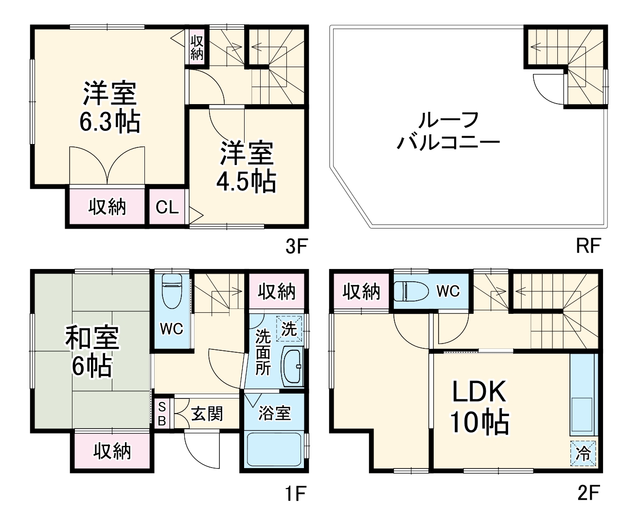 栄町1丁目戸建ての間取り