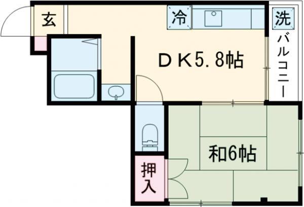 マンション南風の間取り