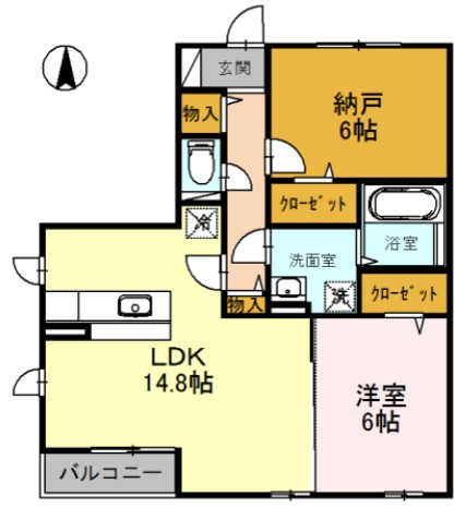 パレドール住吉の間取り