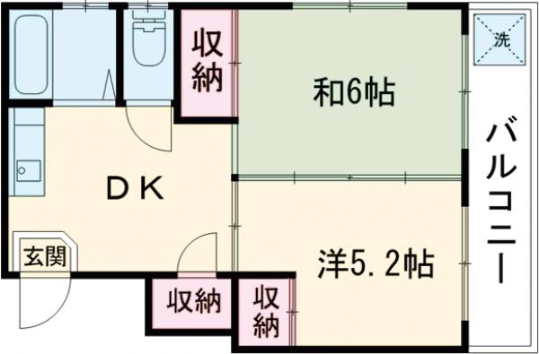 マンショントライポートの間取り