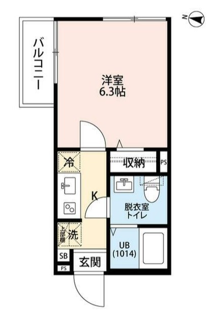 エクセラン西尾久Eastの間取り