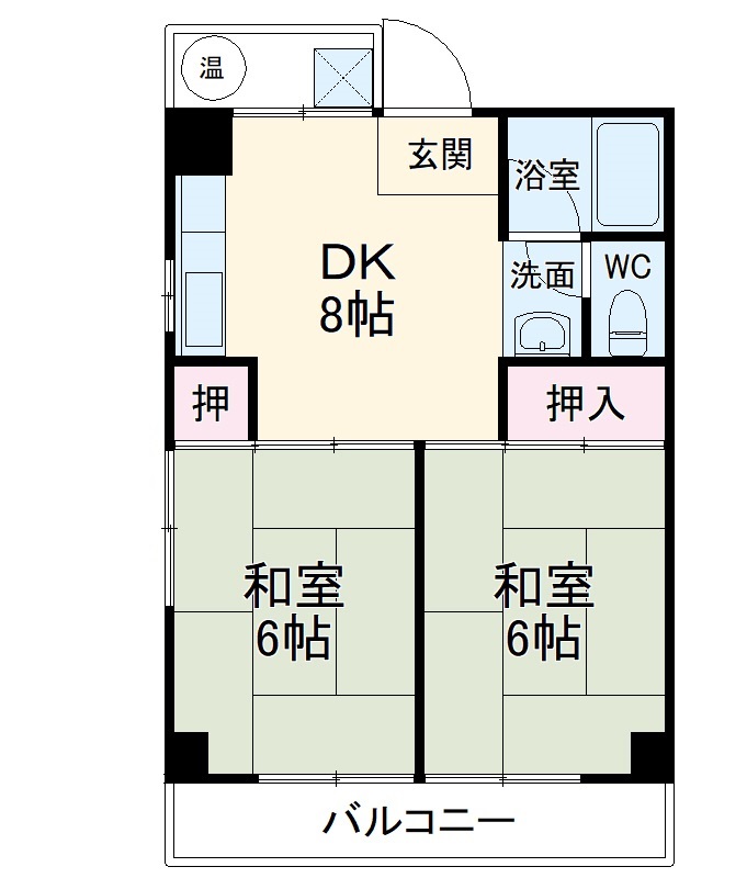 二瀬マンションの間取り