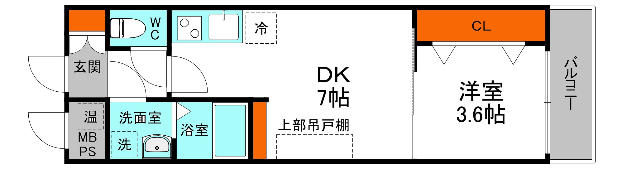 メルベージュ千林大宮の間取り