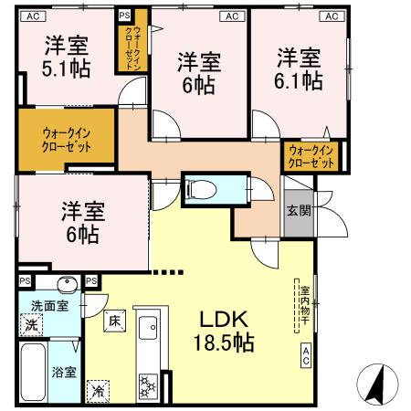 パルボヌールの間取り