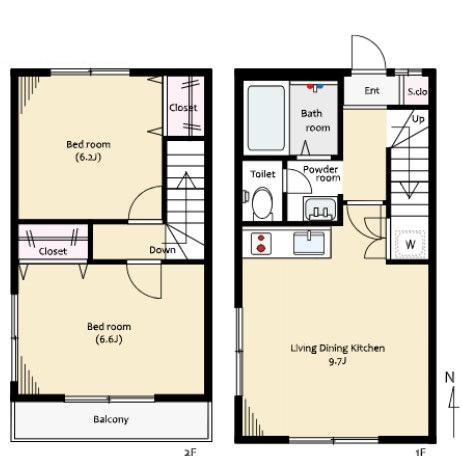 ベルーガ武蔵野の間取り