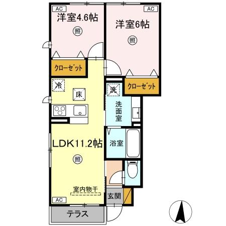 premier couleur(プルミエクルール)の間取り