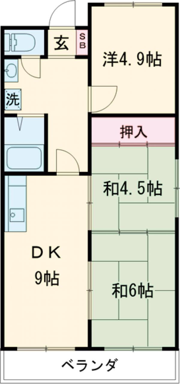 ウッドストーンビル2の間取り