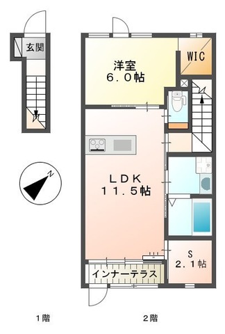 フェリーチェⅢの間取り