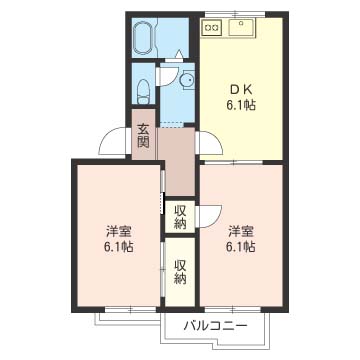 木村ハイツの間取り