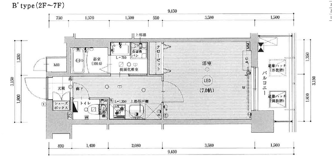 ベラジオ雅び京都西院Ⅱの間取り