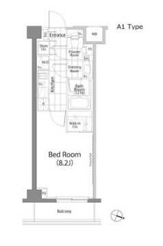 パークハビオ笹塚の間取り