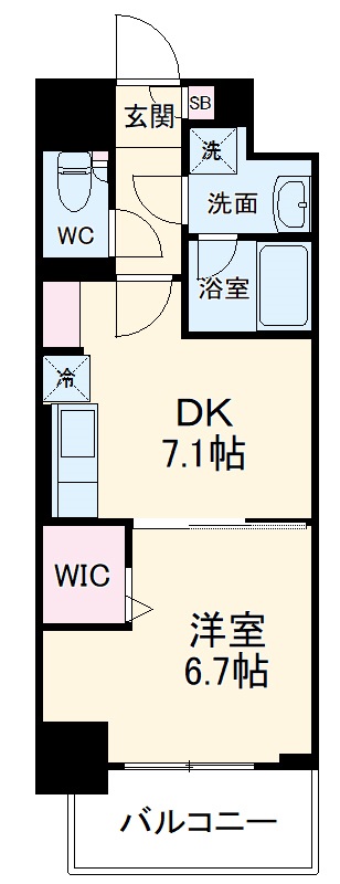 モンテーニュ名駅の間取り