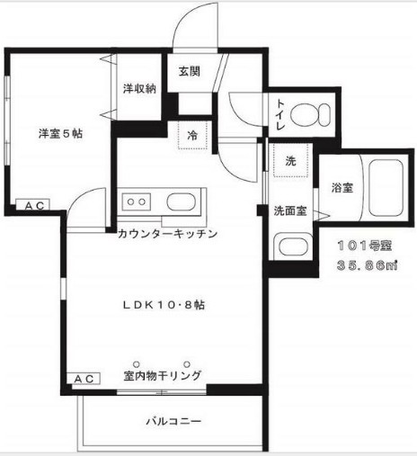M&ドミールの間取り