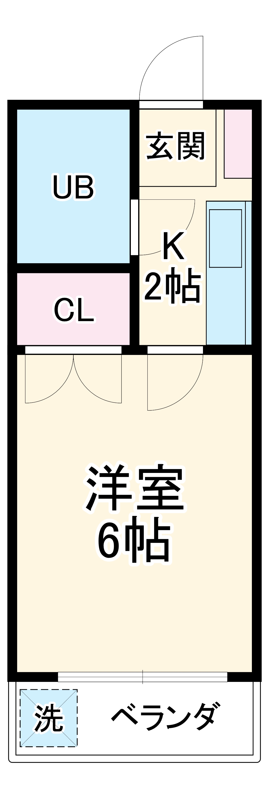 コーポフジの間取り