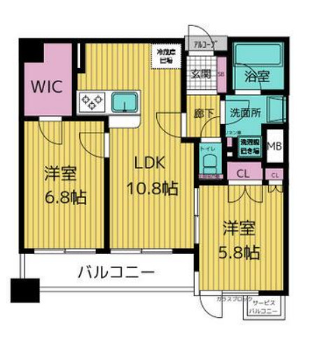 セーシェル本八幡の間取り