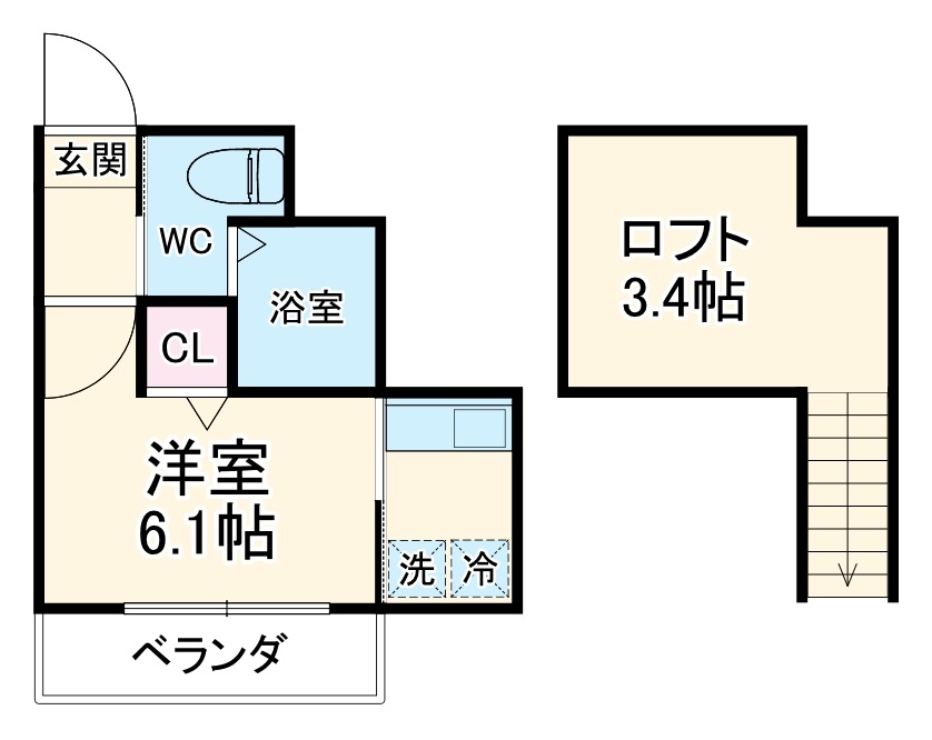 サニークレスト横濱山手の間取り