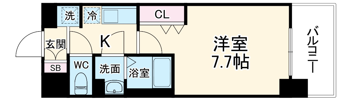 Luxe海老江Ⅱの間取り