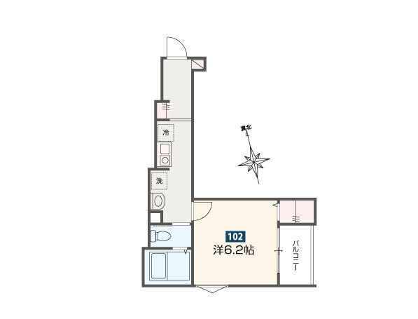 MELDIA西新井Ⅶの間取り