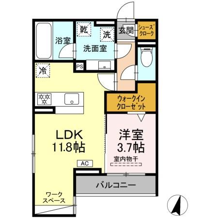 アメニティコートの間取り