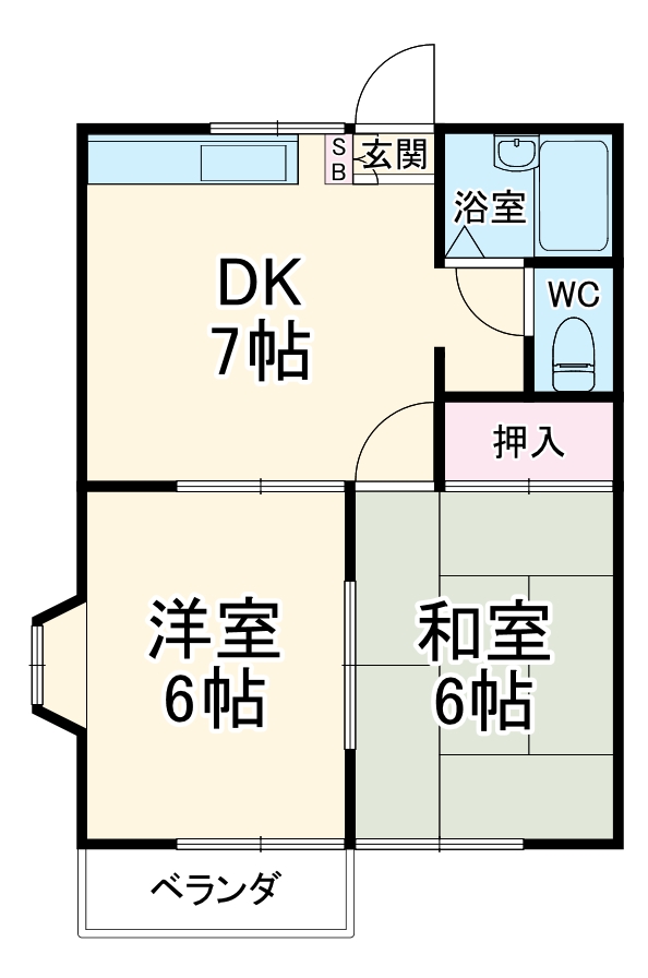 アミー八重原Ⅱの間取り