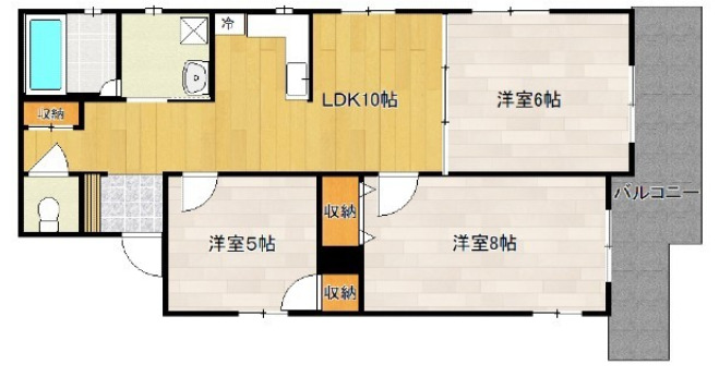 アベニール西Ⅰの間取り