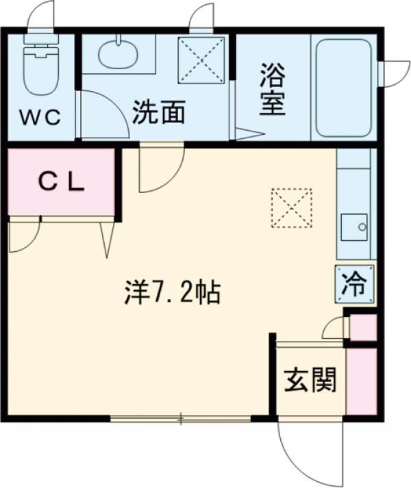 瑞江の完工年月(2015年1月)築の賃貸アパートの間取り